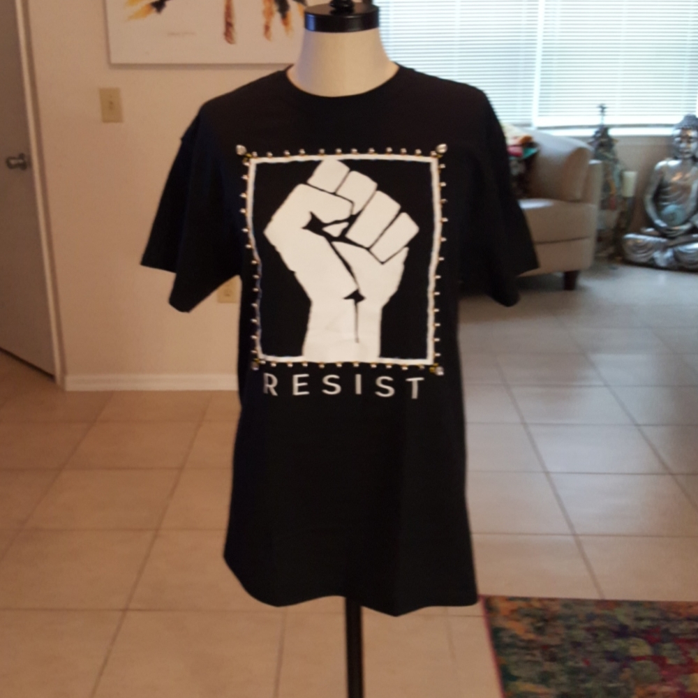 EUC Upcycled cotton Tee Shirt One Of a Kind!